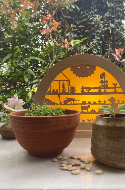 Silhouet Moestuin
